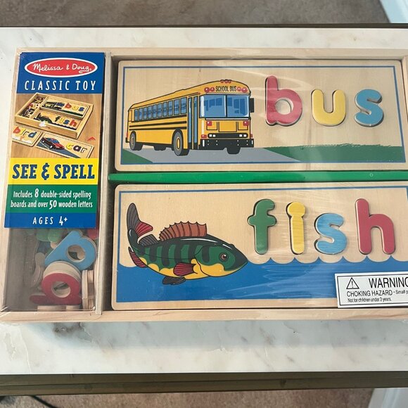 Melissa & Doug Wooden Spelling Boards - Picture 2 of 5